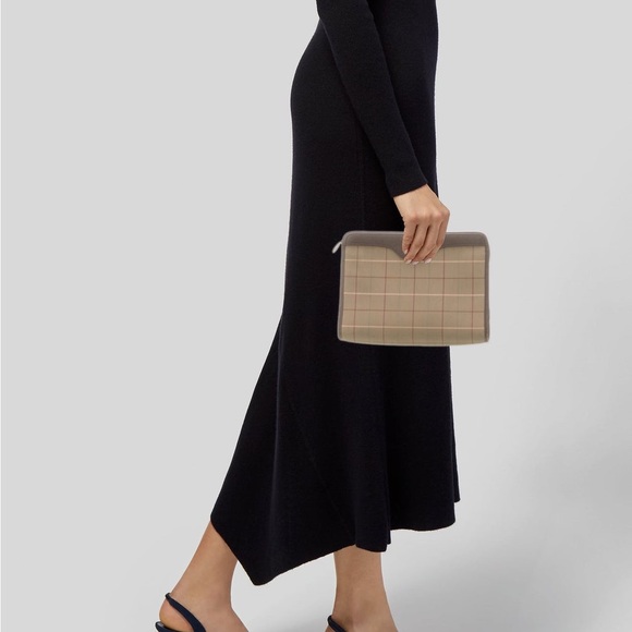 Burberry Brown Plaid Accessory - Picture 1 of 13